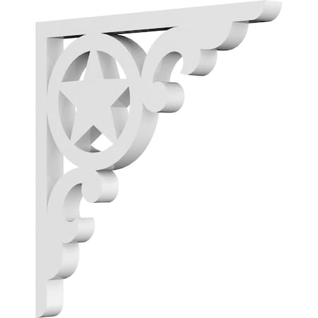 Ekena Millwork Austin Architectural Grade PVC Bracket, 5/8"W X 8"D X 8"H BKTP01X08X08AU